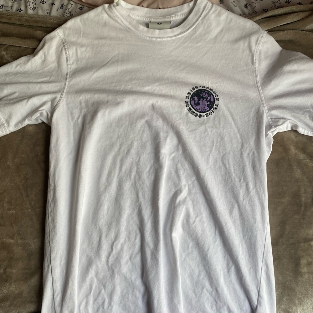 White Printed T Shirt